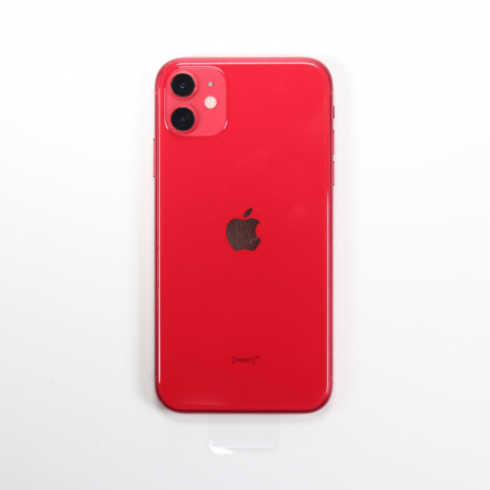 95新 iphone 11 红色 64g 国行 100%电池寿命 带售后工单和新机膜