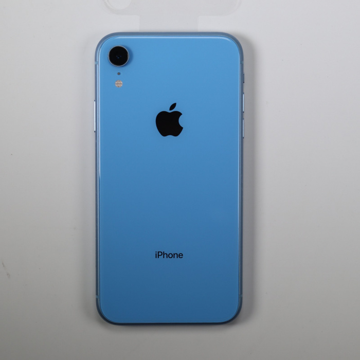 95新 iphone xr 蓝色 128g 国行 100%电池1次充电 带售后工单和新机膜