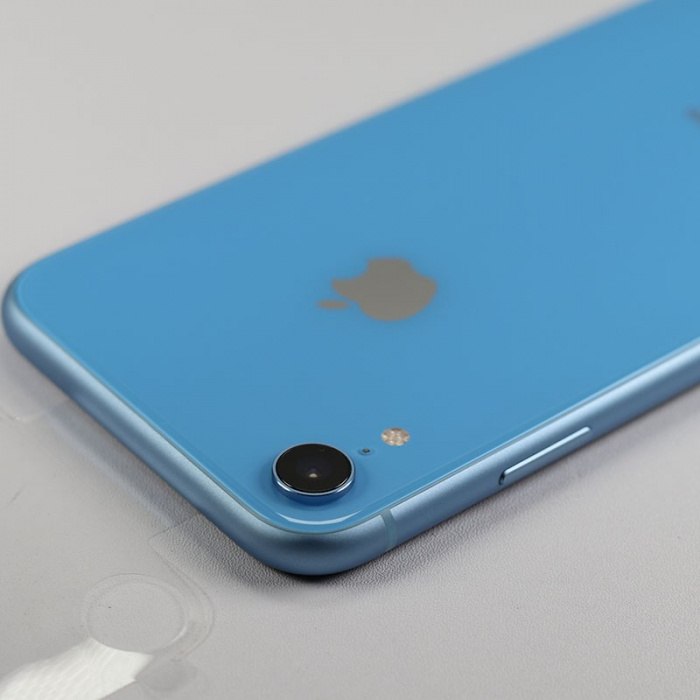 99新 iphone xr 蓝色 256g 国行 100%电池1充电 带包装配件