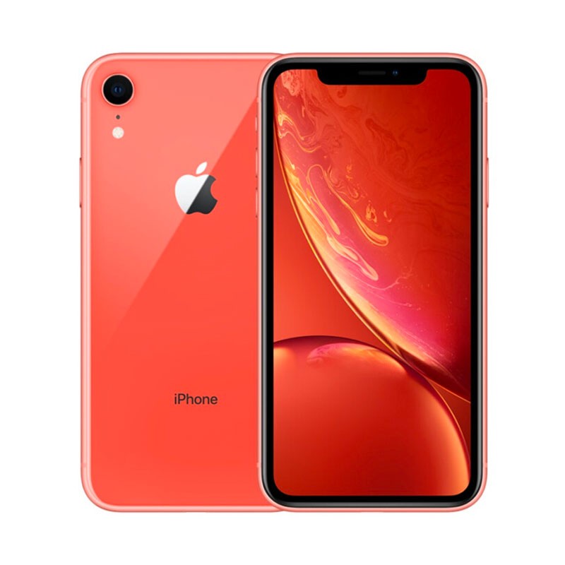 95新 iphone xr 珊瑚色 64g 国行 85%电池1014次充电 带包装配件