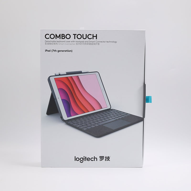 9新罗技Combo Touch 平板电脑键盘保护套适用于iPad（第七代） - 让你