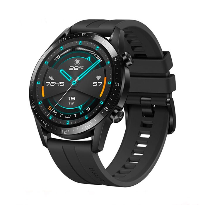 95新 华为watch gt2 曜石黑 46mm 带包装配件