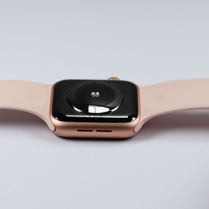 99新 苹果手表s5 44mm 国行 金色铝金属表壳配粉色运动型表带