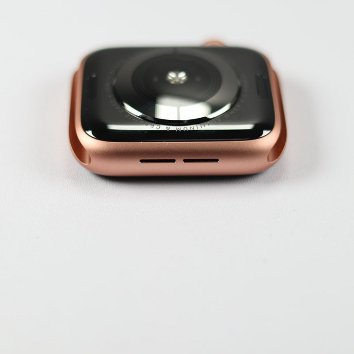 99新 苹果手表s5 44mm 国行 金色铝金属表壳配粉色运动型表带 带包装