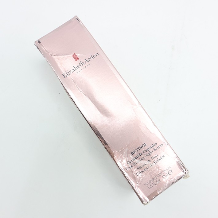 95新 伊丽莎白雅顿 粉胶胶囊精华液90粒(夜间精华淡化细纹妆品护肤品